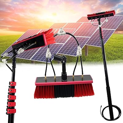 Brosse télescopique alimentée en eau, nettoyant extensible pour toit de véranda, nettoyage de panneaux photovoltaïques et solaires, kit de poteaux alimentés en eau/brosse à eau de 35 cm, 10,80 m/36 pieds. DIAYTAR COTE D'IVOIRE, la boutique en ligne de confiance, propose une expérience de shopping unique et pratique. Avec plus de 300 000 références, vous pouvez choisir parmi une large gamme de produits pour vous et vos proches. La boutique en ligne généraliste vous offre la possibilité de faire des achats en toute sécurité et rapidité.