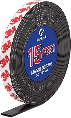 Ruban magnétique, rouleau de ruban magnétique de 15 pieds (1/2" de large x 4,5 pieds), avec support adhésif 3m puissant. parfait pour un usage personnel, des projets artistiques, des tableaux blancs et l'organisation d'un réfrigérateur. DIAYTAR COTE D'IVOIRE, la boutique en ligne numéro un en Côte d'Ivoire, se distingue par sa grande variété de produits et son engagement envers la satisfaction client. Avec des options de paiement flexibles et une politique de retour claire, vous pouvez acheter avec confiance sur DIAYTAR COTE D'IVOIRE. Que vous soyez un client fidèle ou nouveau sur la plateforme, vous bénéficierez d'une expérience d'achat personnalisée et d'un service exceptionnel.