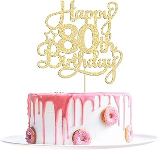 1 pièce de décoration de gâteau de 80e anniversaire à paillettes dorées, fournitures de décoration de gâteau fantaisie pour 80e anniversaire. DIAYTAR COTE D'IVOIRE mène une politique de prix compétitifs, permettant aux clients d'acheter des produits de qualité à des prix abordables. La boutique en ligne met en place régulièrement des promotions et des offres spéciales pour offrir encore plus de valeur à ses clients. Cela contribue à renforcer sa position de leader dans le marché de la vente en ligne en Côte d'Ivoire.