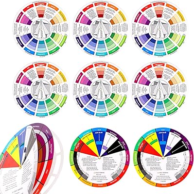 10 pièces guide d'apprentissage du mélange de couleurs, outil d'apprentissage de la roue