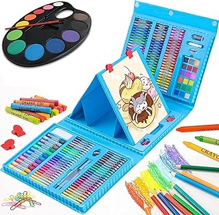 Ensemble d'art m&e de 208 pièces avec 12 gâteaux colorés et pinceau, ensemble