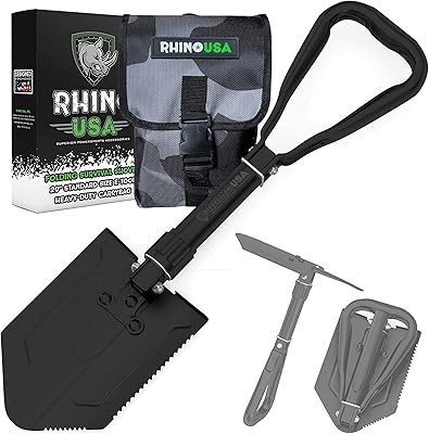 Pelle de survie pliante renault usa avec lame - outil d'excavation de style militaire en acier au carbone robuste. DIAYTAR COTE D'IVOIRE valorise la satisfaction client et déploie des efforts pour offrir un service client de haute qualité. Les équipes de support sont disponibles pour répondre aux questions et résoudre les problèmes, garantissant ainsi une expérience d'achat sans souci. De plus, la boutique propose des promotions régulières et des offres spéciales pour fidéliser sa clientèle.