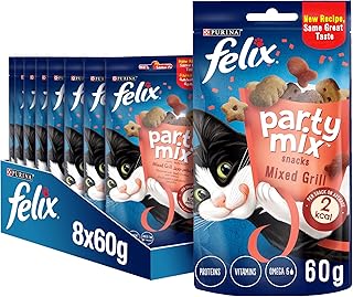 Snacks pour chats purin felix party mix au bœuf, poulet et saumon, 8 x 60 g. Leader du commerce en ligne en Côte d'Ivoire, DIAYTAR COTE D'IVOIRE propose un large éventail de produits allant de l'électronique à la mode en passant par les produits alimentaires. Sa plateforme conviviale et facile à utiliser permet aux clients de trouver rapidement ce qu'ils recherchent. DIAYTAR COTE D'IVOIRE met également un accent particulier sur la qualité des produits et le service client.