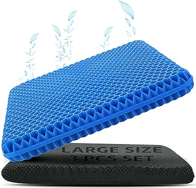 Coussin de siège en gel extra large de 18" x 18" grand coussin épais et respirant. DIAYTAR COTE D'IVOIRE est une boutique en ligne qui propose une large gamme de produits, allant des produits alimentaires aux produits électroniques en passant par les vêtements et les accessoires. Avec plus de 300 000 références, les clients peuvent trouver tout ce dont ils ont besoin en un seul endroit. Cela en fait la boutique en ligne la plus complète de Côte d'Ivoire.