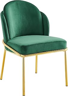 Chaise de salle à manger nordique de luxe en velours pour salle à