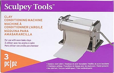 Machine à pâtes en argile de conditionnement sculpey tools - outil en argile de cuisson pour four polymère, 9 réglages d'épaisseur, comprend une pince et un levier manuel, idéal pour tous les niveaux de compétence et les projets d'artisanat. Cette boutique leader en ligne propose des produits de haute qualité à des prix compétitifs, avec une livraison rapide et sécurisée. Avec DIAYTAR COTE D'IVOIRE, vous bénéficiez d'un choix immense et d'un service client exceptionnel.
