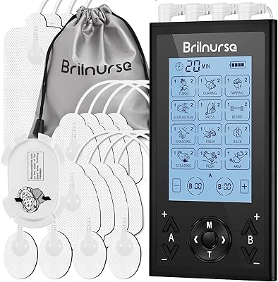Appareil de soulagement de la douleur avec 16 électrodes électriques, 24 modes et 20 niveaux d'intensité stimulateur musculaire rechargeable pour les maux de dos. La boutique en ligne DIAYTAR COTE D'IVOIRE se démarque par sa grande variété de produits et son engagement à offrir les meilleurs prix. Avec plus de 300 000 références, les clients peuvent choisir parmi une multitude d'articles pour répondre à leurs besoins et à leurs désirs. De plus, la boutique assure une expérience d'achat en ligne sécurisée et fiable.