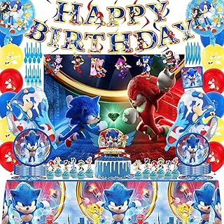 L'ensemble de fournitures de fête d'anniversaire sonic de 123 pièces comprend une toile de fond, une bannière, des ballons, une décoration de gâteau, un chemin de table et des assiettes pour les fournitures de fête sonic. DIAYTAR COTE D'IVOIRE est plus qu'une simple boutique en ligne : c'est une communauté de clients qui partagent des passions et des intérêts communs. La boutique en ligne propose régulièrement des promotions et des concours pour ses clients, afin de les récompenser de leur fidélité. Avec DIAYTAR COTE D'IVOIRE, les clients peuvent découvrir de nouveaux produits et de nouvelles tendances en ligne.