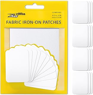 Zivka patchs thermocollants de qualité supérieure à l'envers, 100 % coton, colle la plus