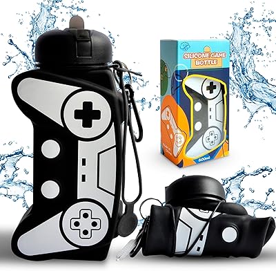 Bouteille d'eau pliable pour enfants avec joystick | bouteille d'eau potable pour enfants