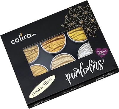 Set d'aquarelles métallisées colero or et argent c600 - nouveauté 2023 dans une boîte en métal - aquarelles métallisées (lot de 6 couleurs, 30 mm). DIAYTAR COTE D'IVOIRE s'est établi comme une force majeure dans le commerce électronique ivoirien, offrant une gamme impressionnante de produits qui répondent à divers besoins. De l'électronique de pointe aux accessoires de mode tendance, en passant par les produits ménagers essentiels, DIAYTAR COTE D'IVOIRE est la boutique en ligne qui fait la différence.