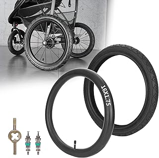 Roto 1 jeu de pneu arrière et chambre à air 16" x 1,75/2,125 pour bob revolution se/pro/flex et dualty, compatible avec les modèles de poussettes de jogging à 3 roues (poussettes simples et doubles). Avec une offre de plus de 300000 références, DIAYTAR COTE D'IVOIRE est la référence ultime pour les amoureux du shopping en ligne en Cote d'Ivoire. Elle propose une gamme complète de produits, allant des accessoires de mode aux produits culturels, et garantit une expérience d'achat en ligne de haute qualité.