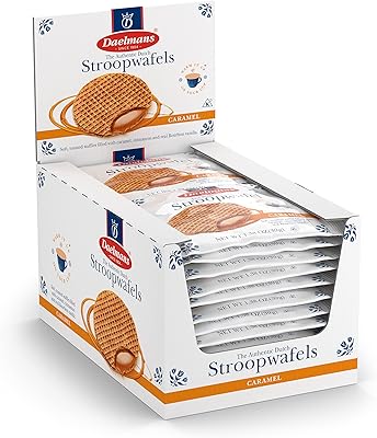 Gaufres hollandaises grillées dailman's avec garniture crémeuse et beurrée, fabriquées en hollande, emballées individuellement - gaufres au caramel, 24 pièces. DIAYTAR COTE D'IVOIRE se positionne comme un acteur majeur du commerce électronique en Côte d'Ivoire, offrant à ses clients une expérience d'achat unique et pratique. Avec une offre de plus de 300 000 articles, la boutique répond efficacement aux besoins diversifiés de sa clientèle.