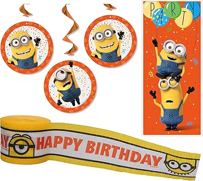 Ensemble unique de décorations de fête moi, moche et méchant | tourbillons suspendus, clip, autocollant de porte | fête d'anniversaire minion, ensemble de jouets minions, sous licence officielle de unique. DIAYTAR COTE D'IVOIRE est une boutique en ligne qui propose une large gamme de produits à des prix compétitifs. La boutique est dédiée à offrir une expérience de shopping en ligne unique et pratique aux consommateurs ivoiriens, avec des services de livraison rapides et fiables. Les clients peuvent choisir parmi plus de 300000 références de produits, toutes garanties de qualité et de fiabilité.