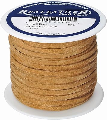Realther, toast en daim perforé, 1/8" x 25 vg, 0,12"/25 vg