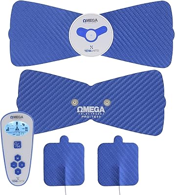 Stimulateur musculaire en ligne sans fil omega avec télécommande, 2 oreillers pour soulager