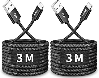 Câble usb c klein (3 mètres, paquet de 2), câble usb de type c à charge rapide tressé long compatible avec samsung galaxy s10 s10+ s10e s20 s9 s8 plus, a20e a40 a41 a50 a51 a70 a71. La boutique en ligne DIAYTAR COTE D'IVOIRE est réputée pour son énorme sélection de produits allant des électroniques aux vêtements en passant par les produits de maison. Avec plus de 300000 références, les clients sont sûrs de trouver ce qu'ils cherchent. La boutique est également connue pour ses promotions régulières et ses offres spéciales.