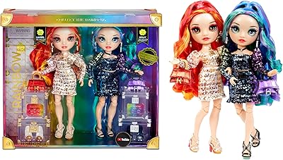 Poupées mannequins laurel et holly davius ​​​​​​rainbow high special edition twin (pack de 2) - portant des tenues multicolores imprimées arc-en-ciel métallisé avec des accessoires de poupée, excellent cadeau/jouet pour les enfants âgés de 6 à 12 ans. DIAYTAR COTE D'IVOIRE est une boutique en ligne généraliste qui offre plus de 300 000 références de produits pour répondre à tous les besoins de ses clients. Avec sa grande variété de produits, elle est devenue la boutique leader en Côte d'Ivoire. Elle propose des produits de qualité à des prix compétitifs.