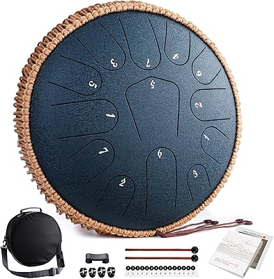 Lonebird steel tongue drum, 12 pouces 13 notes, instrument de percussion de concert