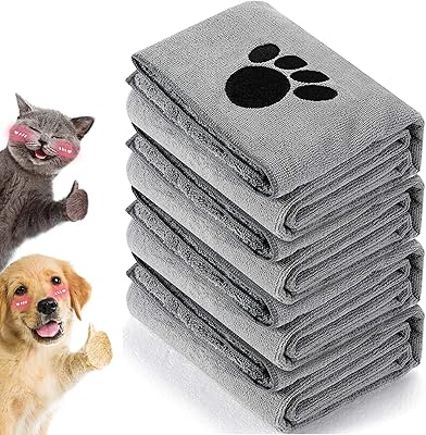 4 pièces serviettes de toilettage pour animaux de compagnie serviettes de séchage absorbantes pour chiens serviette de séchage en microfibre douce pour chiens serviette de bain pour chiens chats et autres animaux de compagnie (gris). DIAYTAR COTE D'IVOIRE, c'est plus que juste une boutique en ligne - c'est une expérience de shopping en ligne personnalisée et pratique. Avec notre large choix de produits et notre service client dédié, nous sommes là pour rendre vos achats en ligne aussi faciles et agréables que possible. Rejoignez notre communauté de clients satisfaits et découvrez les avantages de faire vos achats en ligne avec nous.