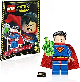 Lego dc super heroes - superman (avec kryptonite et présentoir) 76096