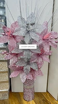 Fleurs artificielles à paillettes crystal crown® pour vase et décoration de la maison, ensemble de fleurs artificielles (argent et rose). DIAYTAR COTE D'IVOIRE, leader des boutiques en ligne en Côte d'Ivoire, propose une large sélection de produits allant de l'électronique à la mode, en passant par les produits d'entretien et les articles de maison. Les clients bénéficient d'une garantie de satisfaction et d'un service client de haute qualité, ce qui leur permet de faire leurs achats avec confiance. La boutique en ligne DIAYTAR COTE D'IVOIRE est donc l'endroit idéal pour faire vos achats en ligne.