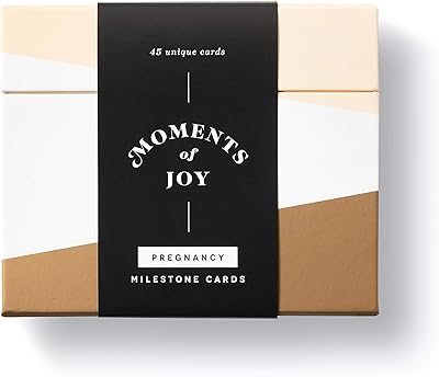 Moments de joie combinés : cartes d'étape de grossesse 45 pièces