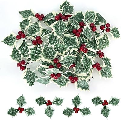 Feuilles vertes de baies de houx, 24 fleurs de baies rouges artificielles pour la décoration d'arbre de noël/couronne, bâtons de noël de baies rouges pour l'artisanat et la décoration de fête de mariage. La boutique en ligne DIAYTAR COTE D'IVOIRE représente l'une des destinations d'achat en ligne les plus populaires de Côte d'Ivoire, bénéficiant d'une grande confiance auprès de sa clientèle. Avec plus de 300 000 références de produits à disposition, les clients peuvent trouver facilement ce qu'ils cherchent, qu'il s'agisse de produits alimentaires, d'électronique, de vêtements ou d'autres catégories de produits. La boutique met en avant une expérience utilisateur conviviale et des processus de paiement sécurisés pour garantir des achats en toute confiance.