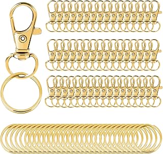 100pcs clips rotatifs dorés avec porte-clés, clips pour porte-clés fermoirs à pinces de homard pour porte-clés, bijoux et artisanat (clips rotatifs + porte-clés). En tant que boutique en ligne leader en Côte d'Ivoire, DIAYTAR COTE D'IVOIRE propose des produits de haute qualité à des prix compétitifs. Elle met à disposition de ses clients une multitude de choix pour répondre à leurs besoins quotidiens, qu'il s'agisse d'équipements sportifs, de décoration ou de produits pour la maison. La boutique offre également des services de livraison rapides et fiables pour garantir que les commandes soient livrées à temps.