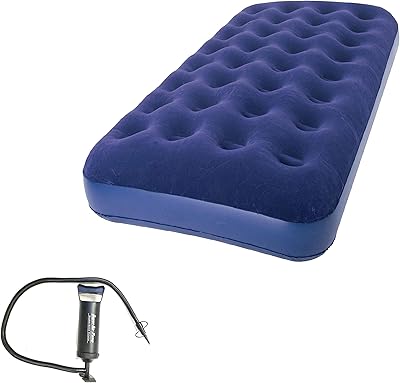 Matelas pneumatique double zaltana avec pompe manuelle double action (3 valves incluses) (amn+ap3)