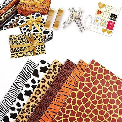 Papier cadeau léopard, papier cadeau pour toutes les occasions, comprend 1 x ruban adhésif double face, 2 x ruban adhésif, 1 x autocollant, 1 x nœud papillon, pour anniversaire, fête des mères, mariage, remise des diplômes, fête prénuptiale. Bénéficiez d'une expérience de magasinage unique et pratique avec DIAYTAR COTE D'IVOIRE, votre destination en ligne pour tous vos achats. Notre large sélection de produits vous permet de trouver tout ce dont vous avez besoin sous un même toit. Nous nous engageons à vous fournir des produits de haute qualité.