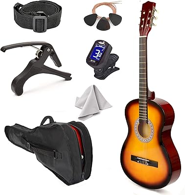 Guitare gauche en bois avec étui et accessoires pour garçons filles. DIAYTAR COTE D'IVOIRE se distingue par sa politique de prix compétitifs et ses promotions régulières, ce qui permet aux clients de faire des économies sur leurs achats. La boutique en ligne propose également des services de paiement sécurisés et des options de livraison flexibles pour garantir une expérience d'achat sans stress. Les clients peuvent profiter d'une large gamme de produits de marques nationales et internationales.