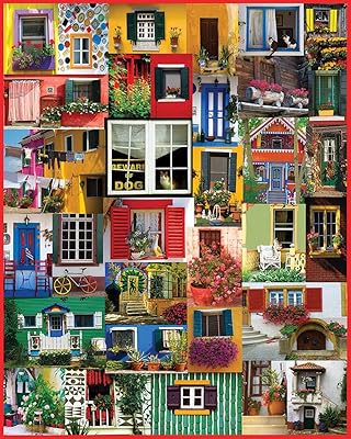 Puzzle portes et fenêtres white mountain company 1000 pièces