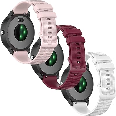 Anrir pour montre vivo active 3 bandes, bracelet en silicone de 20 mm
