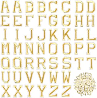 Patchs alphabet thermocollants ou à coudre xifor avec patchs brodés de a à