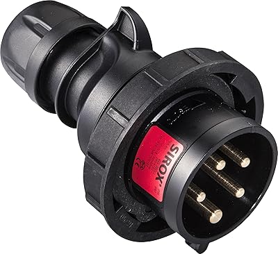 Fiche sirox® ce ip 67, 5 broches, 400 v, 6 heures, noir, courant