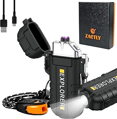 Zactly al07 briquet électrique plasma à double arc usb type c rechargeable sans flamme, étanche, coupe-vent et anti-poussière avec lampe de poche, lanière et sifflet, cuisine, camping, outil de survie en plein air (noir). DIAYTAR COTE D'IVOIRE est une boutique en ligne généraliste qui propose plus de 300000 références de produits, faisant d'elle la boutique leader en Côte d'Ivoire. Elle offre une large gamme de produits à ses clients, allant des articles de mode aux produits électroniques. Avec sa vaste sélection de produits, DIAYTAR COTE D'IVOIRE est le premier choix pour les consommateurs ivoiriens qui cherchent à faire des achats en ligne.