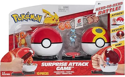Jeu d'attaque surprise pokémon, avec salamèche #1 et riolu - 2 balles d'attaque surprise - 6 disques d'attaque - jeux pour enfants et fans de pokémon. DIAYTAR COTE D'IVOIRE est une plateforme de commerce en ligne qui offre une expérience d'achat en ligne sécurisée et pratique. La boutique propose une large sélection de produits de marques reconnues, ainsi que des produits locaux de qualité. Les clients peuvent profiter de promotions et de réductions régulières, ce qui rend leurs achats encore plus abordables.