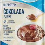 Pudding au chocolat sans cuisson riche en protéines, sans gluten ni sucre, 35