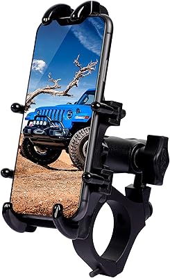 Zidiyoruo support de téléphone utv pour arceau de sécurité rotatif de 1,7
