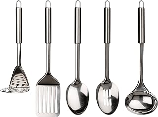 Premier housewares 804792 ensemble de cuisine 5 pièces batterie de cuisine ensemble d'ustensiles de cuisine en acier inoxydable 34x4x4,7 pouces. DIAYTAR COTE D'IVOIRE, la boutique en ligne généraliste leader en Côte d'Ivoire, propose une large sélection de produits avec plus de 300 000 références. Vous pouvez trouver tout ce dont vous avez besoin, des produits alimentaires aux accessoires de mode. DIAYTAR COTE D'IVOIRE est votre destination pour un shopping en ligne pratique et abordable.