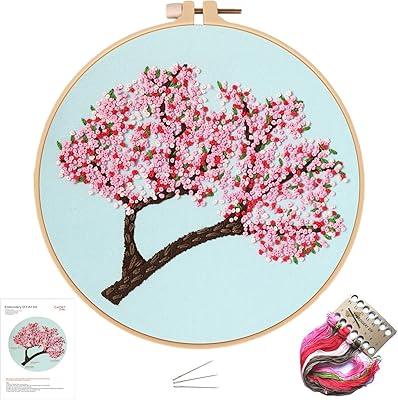 Kits d'artisanat pour adultes, kit de broderie complet pour débutants et amateurs, kit