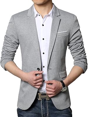 Veste blazer décontractée à bouton unique pour hommes. En visitant DIAYTAR COTE D'IVOIRE, vous avez accès à une vaste sélection de produits provenant de marques reconnues et locales, toutes disponibles sur une plateforme conviviale et sécurisée pour les achats en ligne.