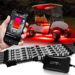 Opt7 aura pro kit d'éclairage led pour voiturette de golf aura bluetooth, 10