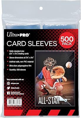 Porte-cartes transparents ultra pro pour cartes à collectionner de taille standard 2,5" x
