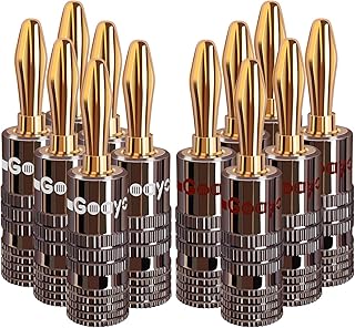 Fiches banane joyasir pour fil de haut-parleur - connecteur adaptateur banane plaqué or 24 carats (6 paires/12 pièces). DIAYTAR COTE D'IVOIRE, boutique en ligne généraliste avec plus de 300000 references, est la boutique leader en Cote d'Ivoire. Elle propose une large gamme de produits allant de l'électronique à la mode en passant par les produits alimentaires. Vous pouvez trouver tout ce dont vous avez besoin en un seul endroit.