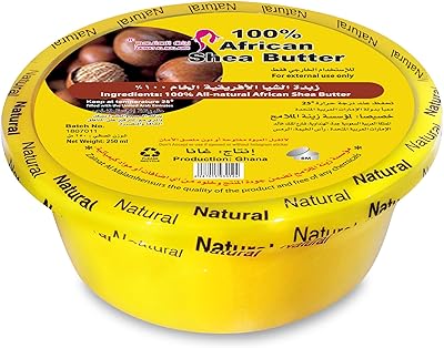 Beurre de karité africain jaune doré. non raffiné, brut, doux, naturel, biologique, pur