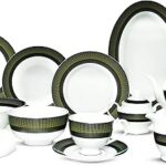 Service de table en porcelaine tendre de qualité supérieure 83 pièces rf11046
