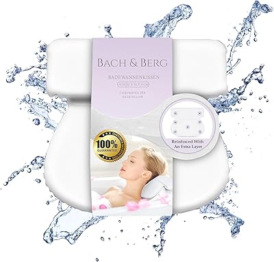 Bach&berg® oreiller de bain imperméable de luxe pour soutien de la tête, du cou et du dos | avec 7 ventouses antidérapantes | s'adapte à toutes les baignoires, spas et jacuzzi | accessoire parfait pour la salle de bain et le spa à domicile. DIAYTAR COTE D'IVOIRE est une plateforme de commerce en ligne qui offre une sélection immense de produits, allant de l'électronique aux vêtements, en passant par les produits alimentaires. Avec plus de 300000 références, elle est devenue une destination incontournable pour les acheteurs en ligne ivoiriens.