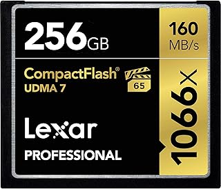 Carte mémoire compact flash lexar professional udma 7 256 go 1066x (160 mo/s)